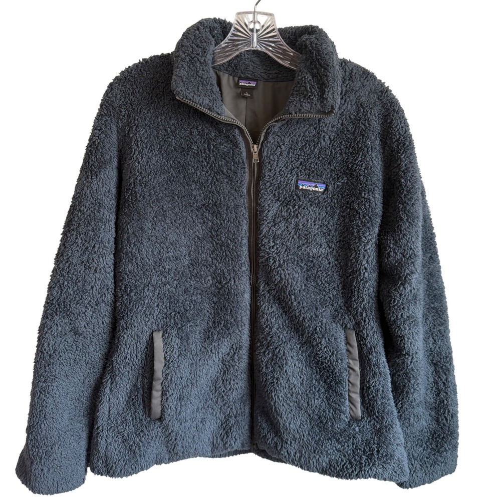 Patagonia Los Gatos Full Zip high Fleece Jacket Charcoal Grey Womens Large 25216